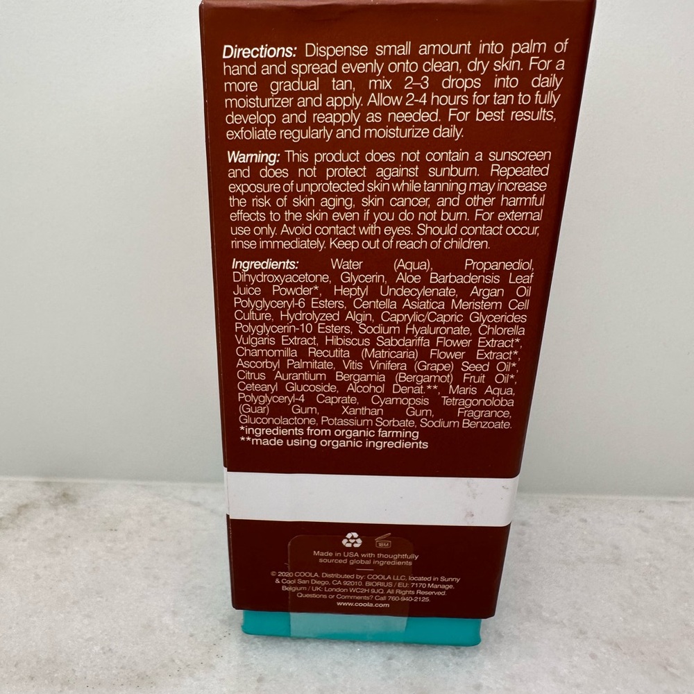COOLA Sunless Tan Serum in Brown and White. Used once! 💜 - Picture 5 of 8
